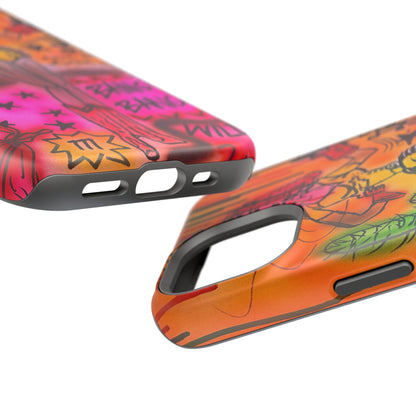 MagSafe "wild, wild west" airbrush iPhone case
