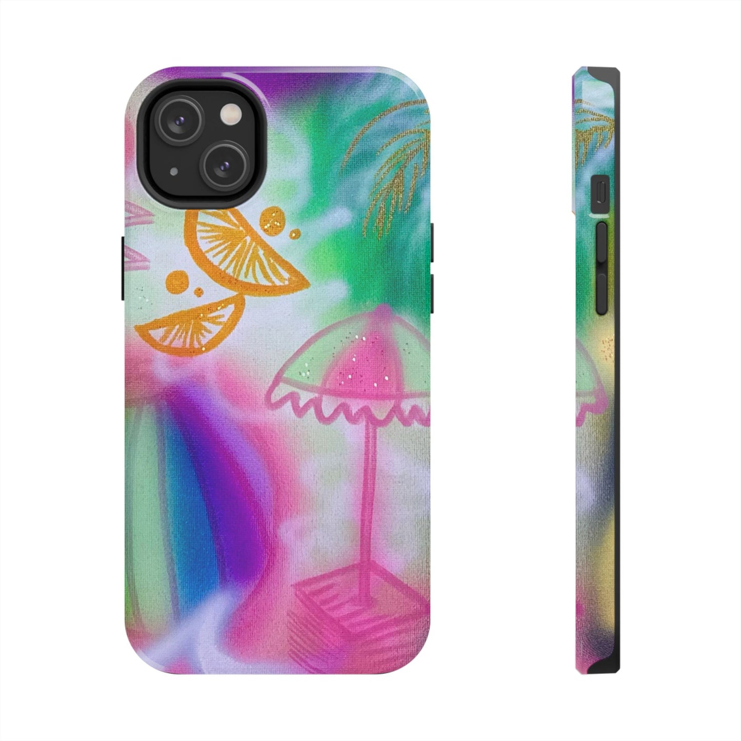 "on the beach" airbrush iPhone case