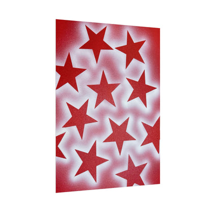 "spicy stardust" airbrush rolled print