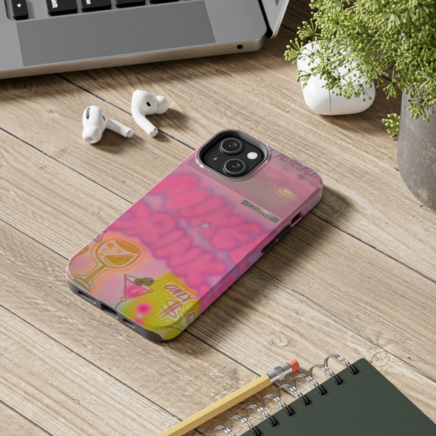 "mixed drinks" airbrush iPhone case