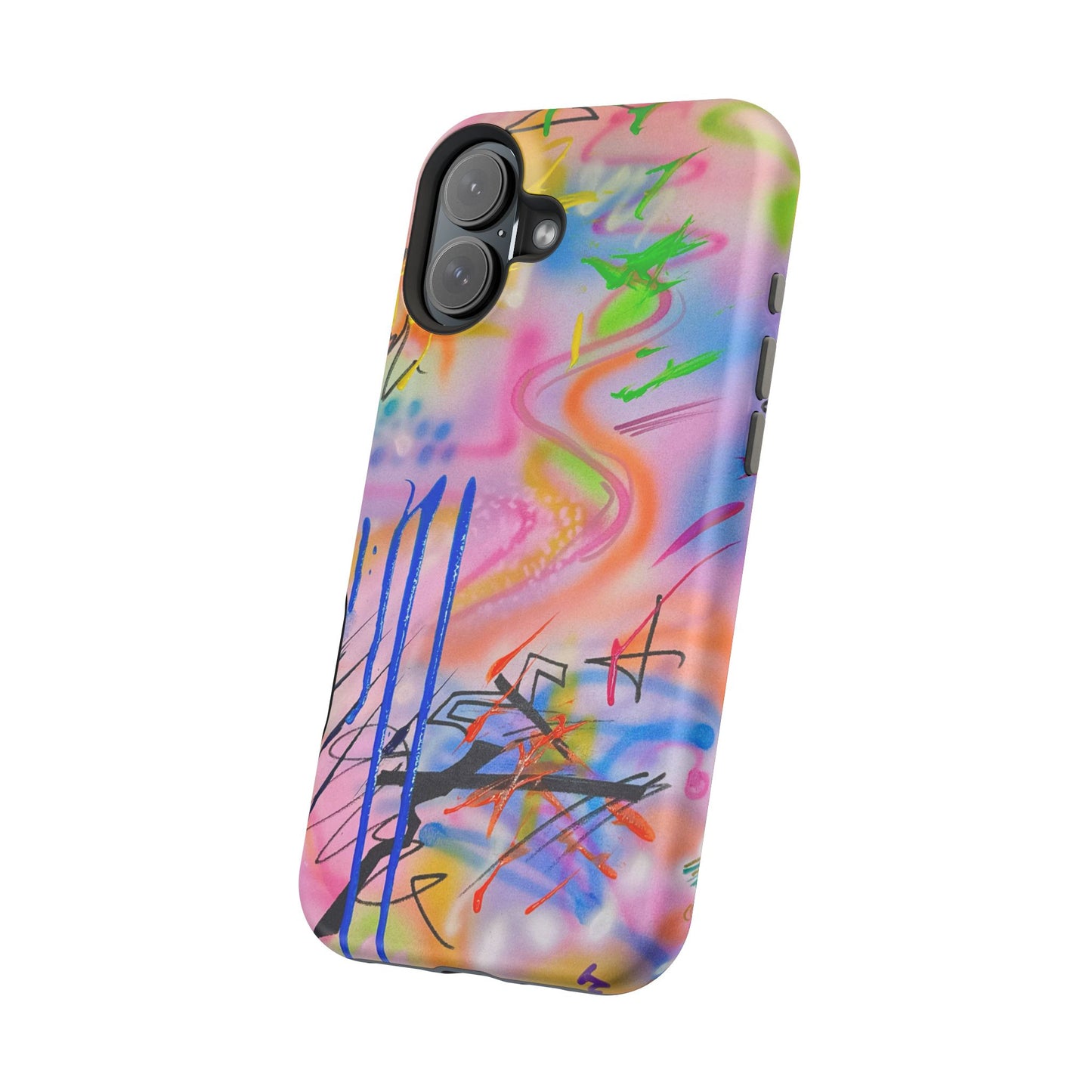 MagSafe "neon haze" airbrush iPhone case