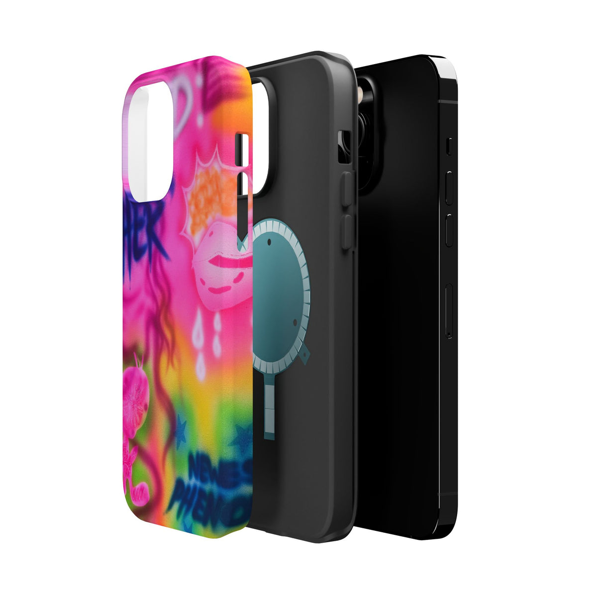 MagSafe "wanted" airbrush iPhone case