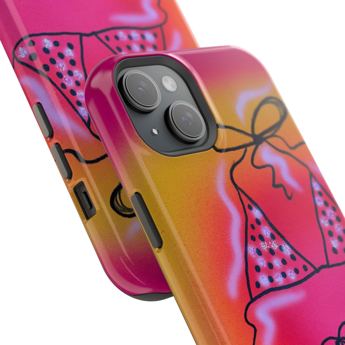 MagSafe "glitter bikini" airbrush iPhone case