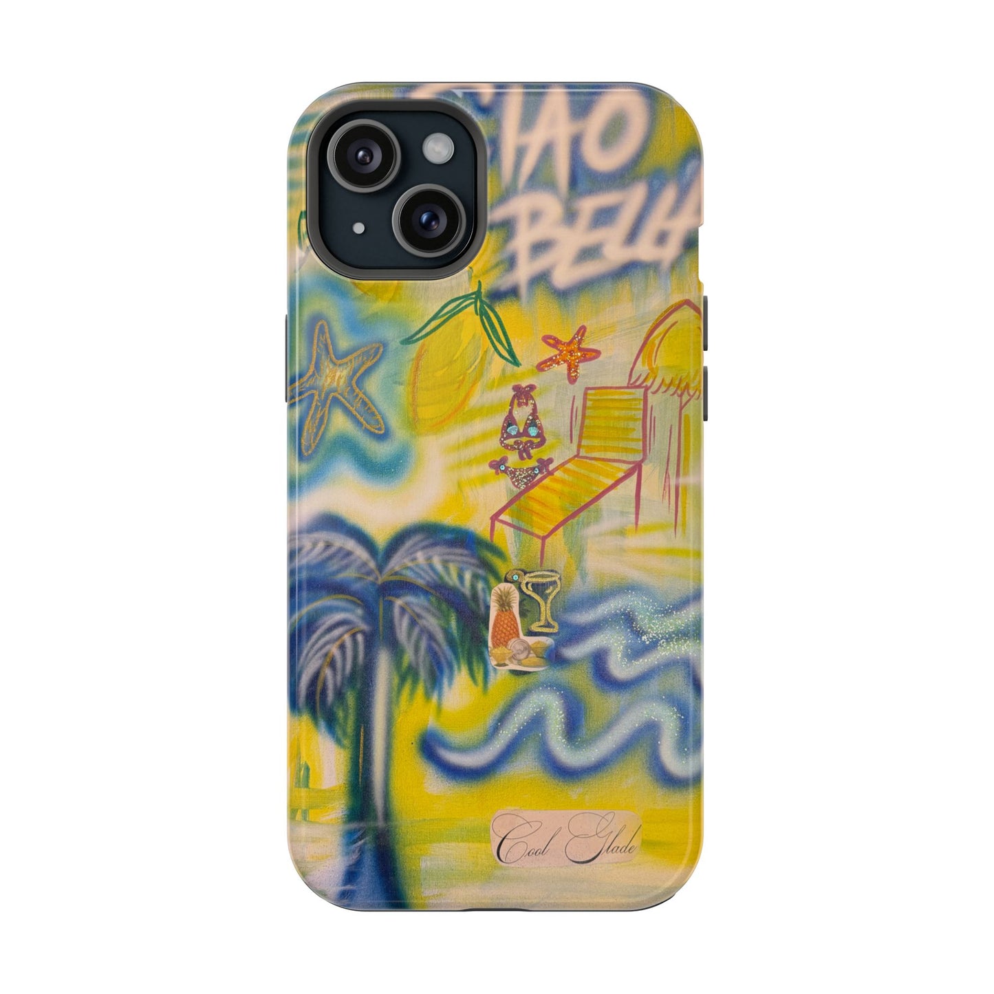 MagSafe "ciao bella" airbrush iPhone case