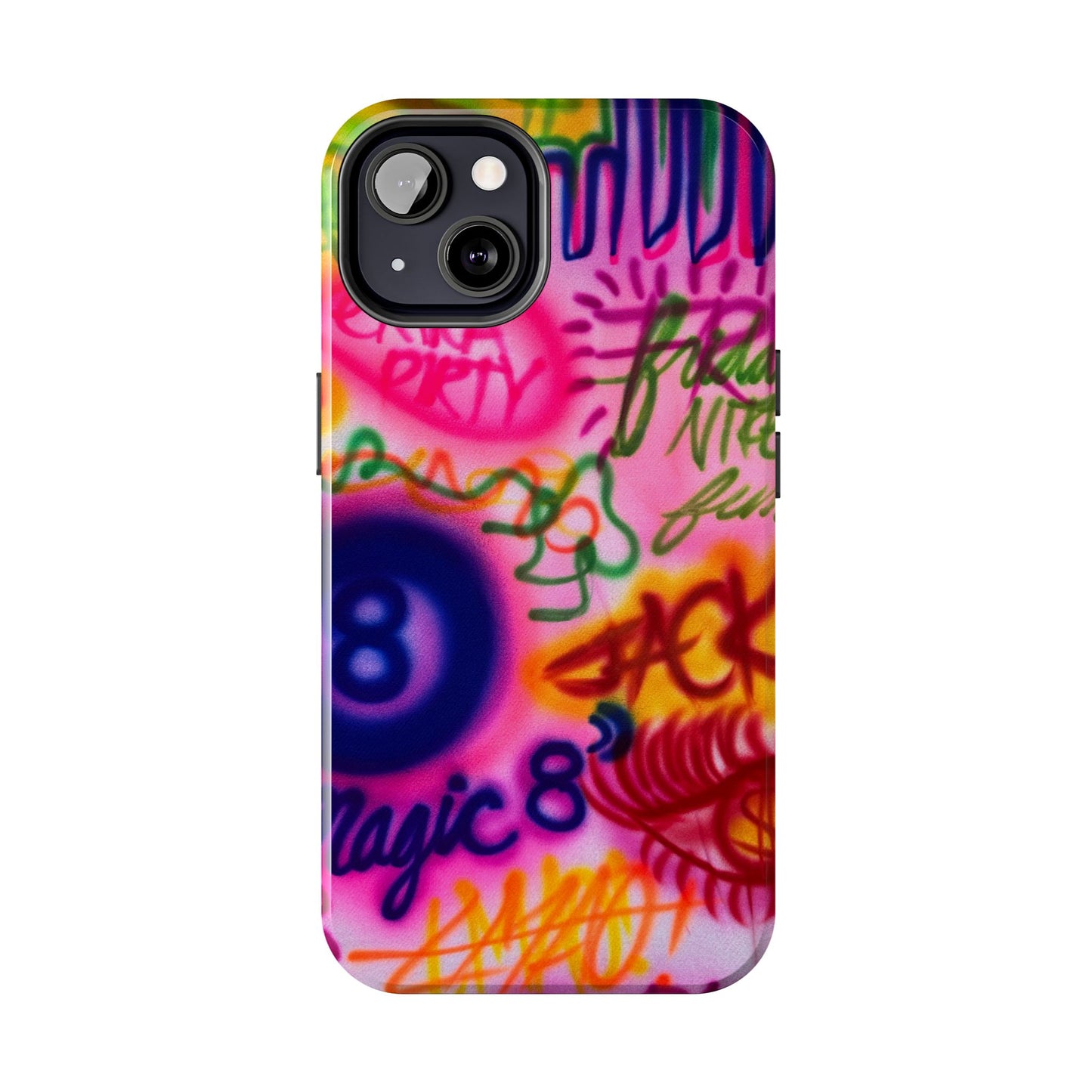 "colorful chaos" airbrush iPhone case