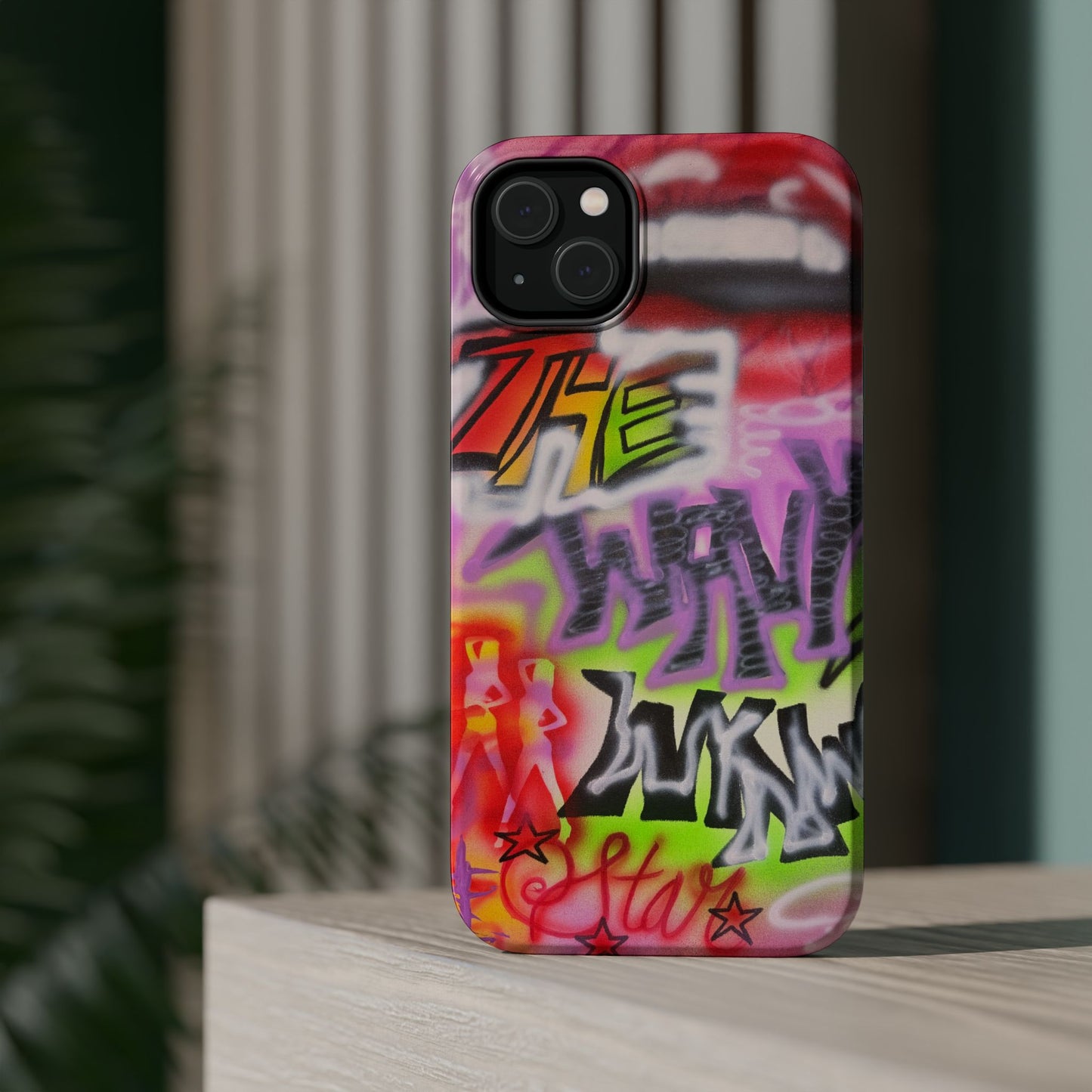 MagSafe "wynwood gold" airbrush iPhone case