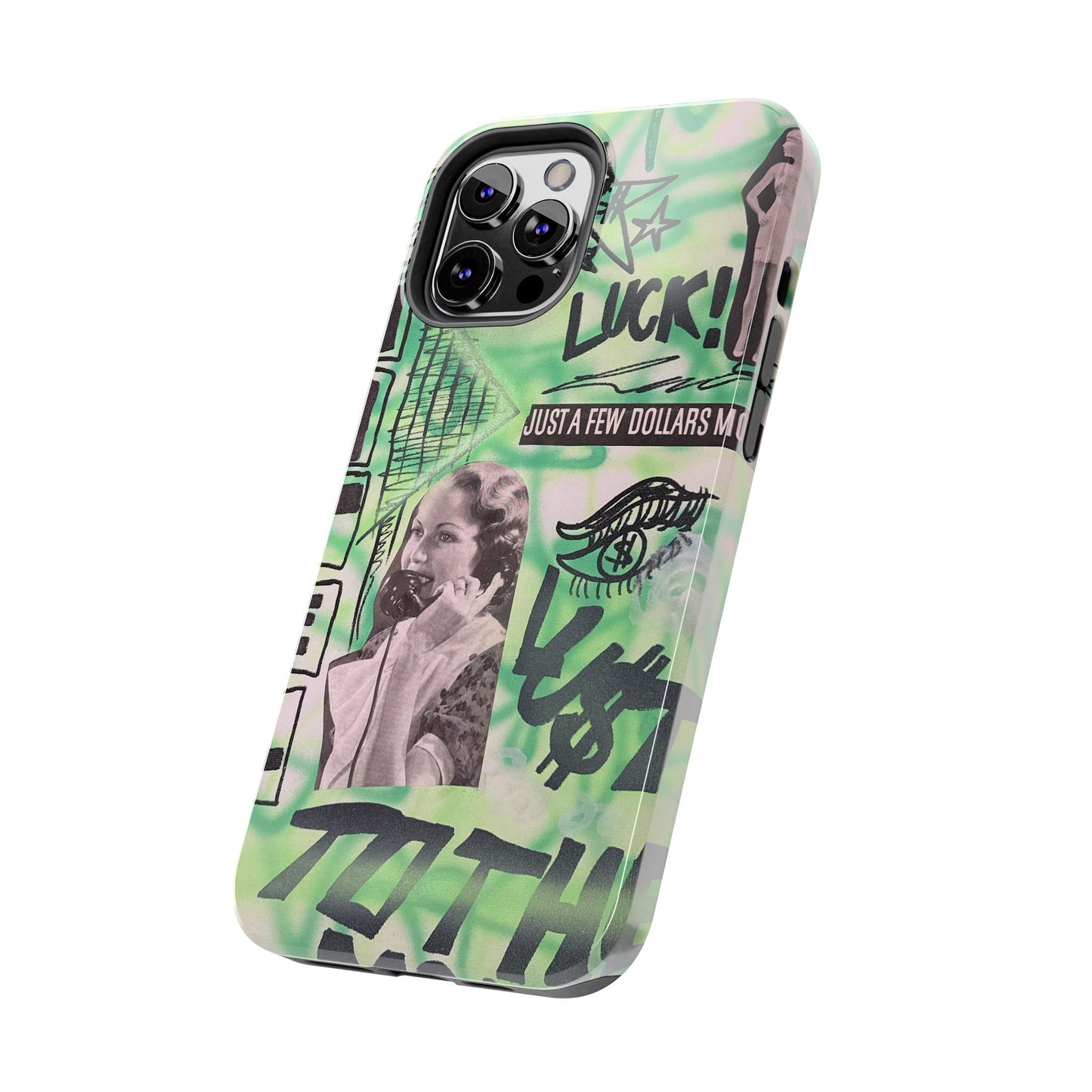 "lust over luck" airbrush iPhone case