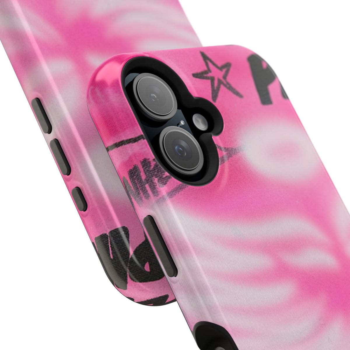 MagSafe "pinke Engelsflügel" Airbrush iPhone Hülle