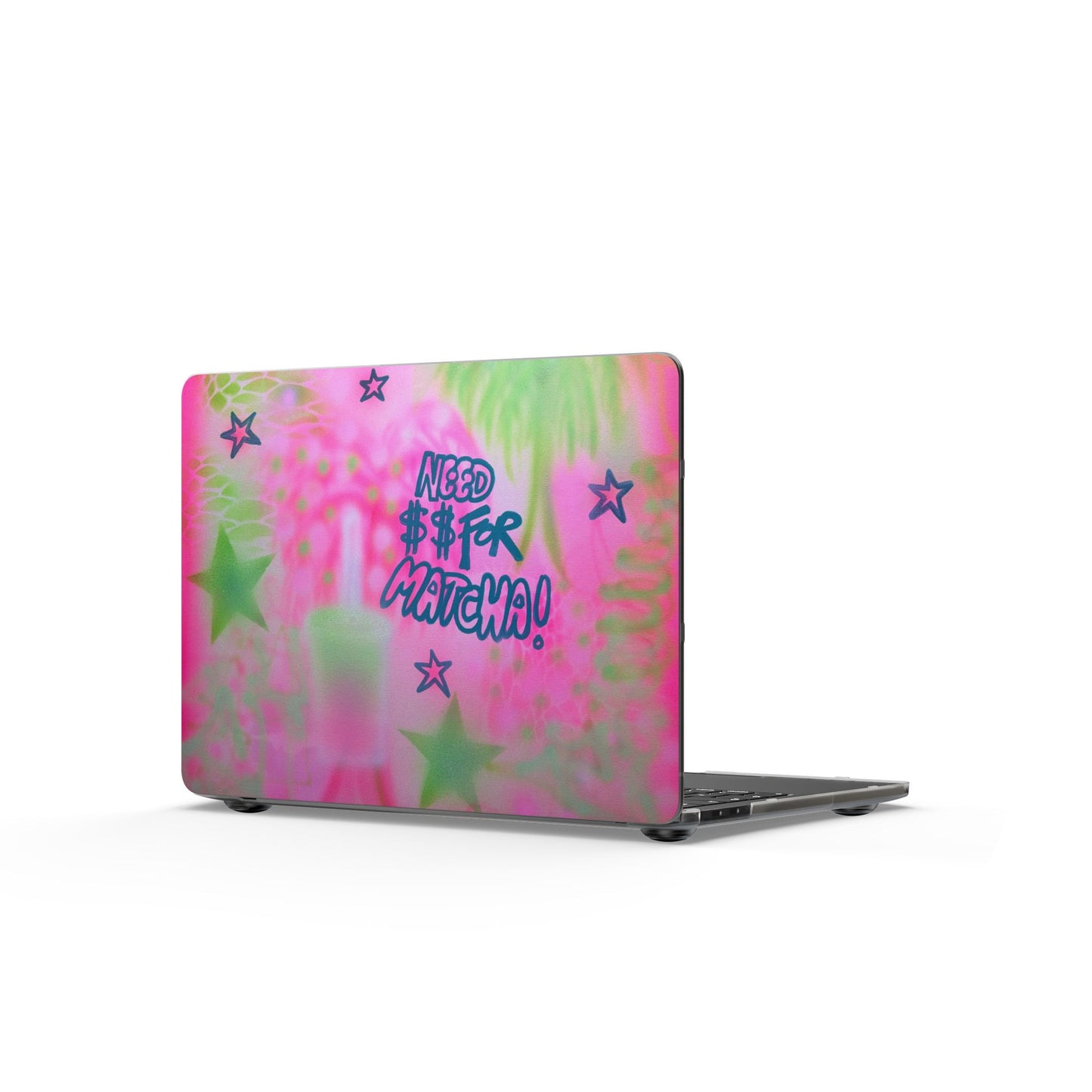 "need $$ for coffee" airbrush matte macbook case