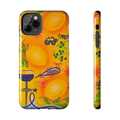 "citrus coastline" airbrush iPhone case