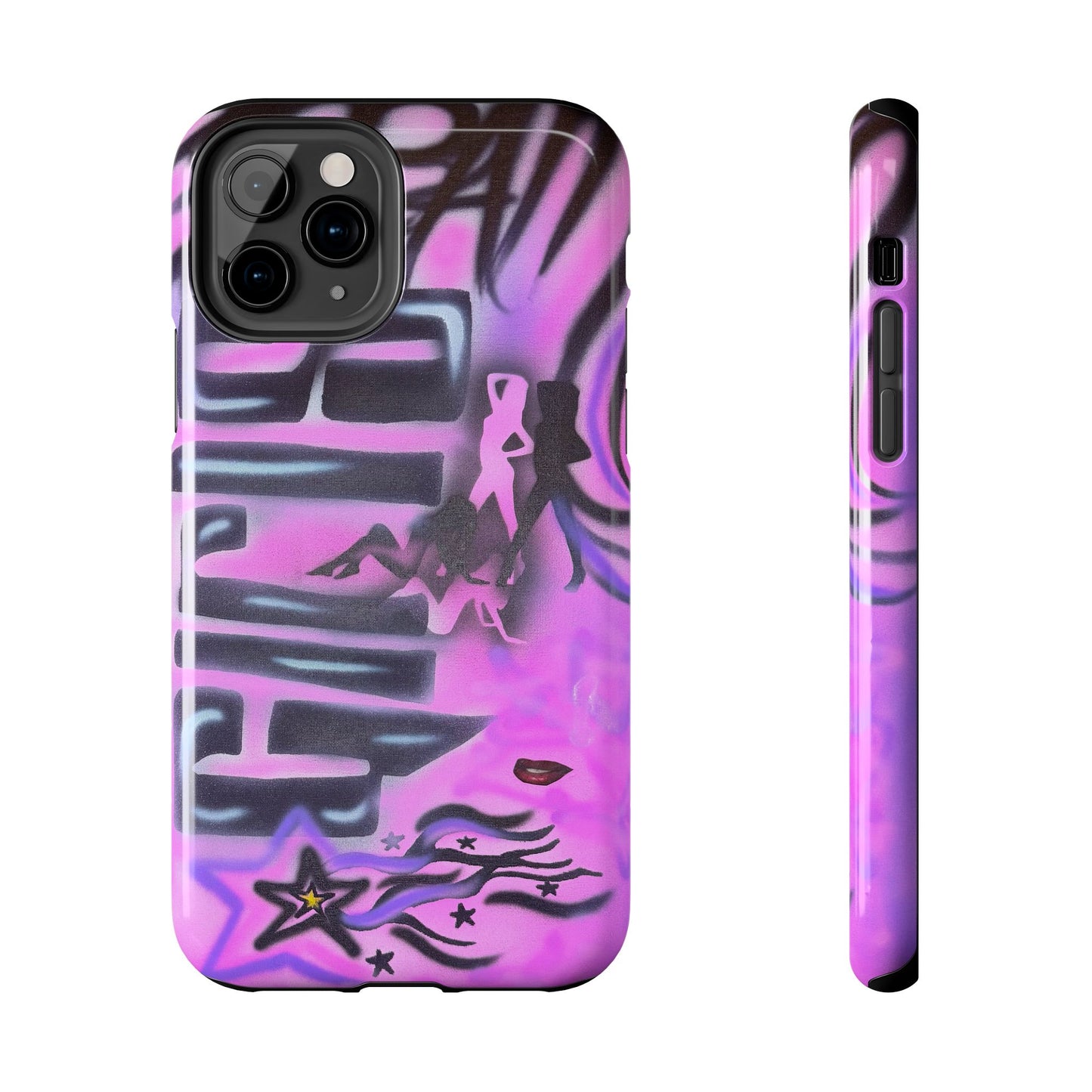 "neon nights" airbrush iPhone case