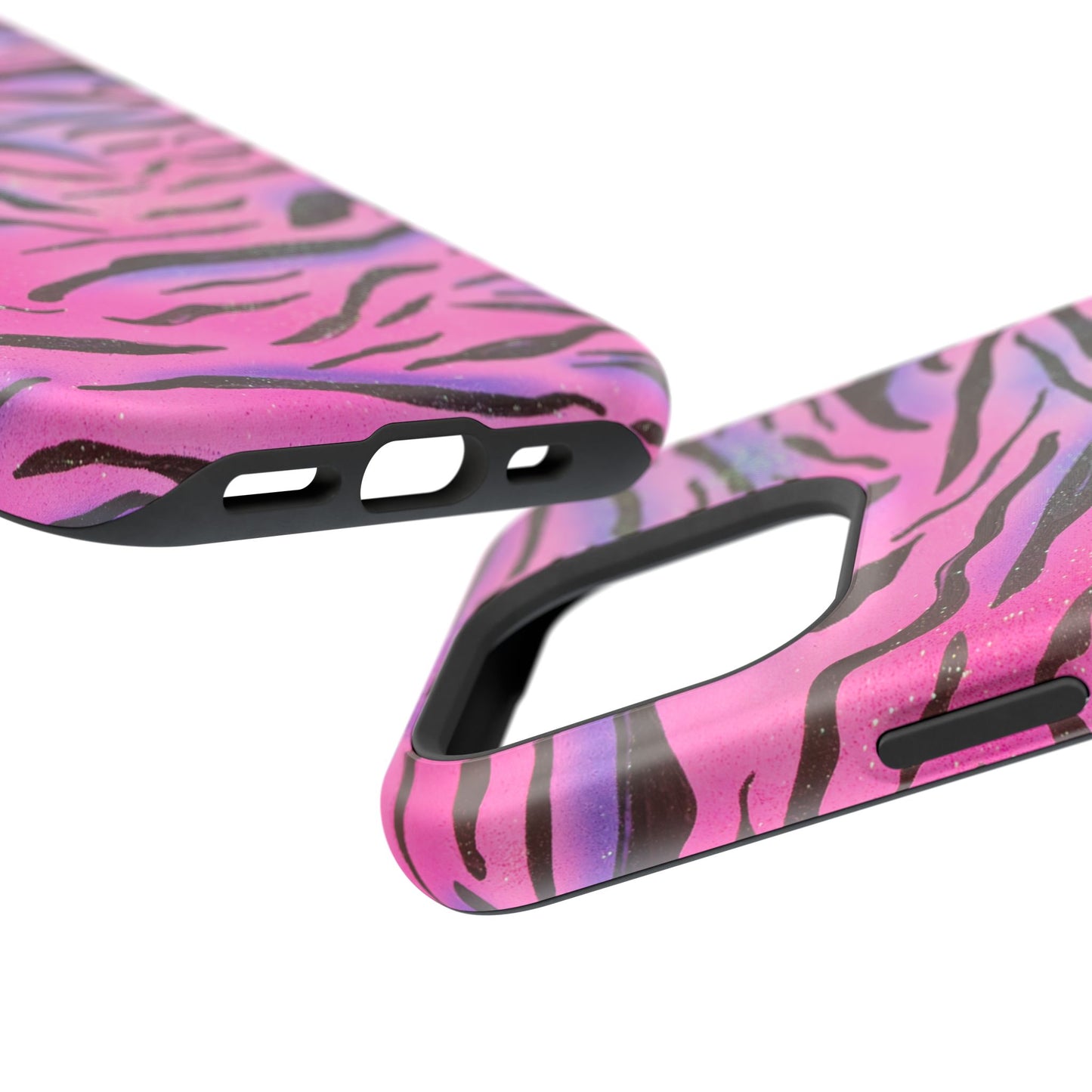 MagSafe "glitter zebra" airbrush iPhone case