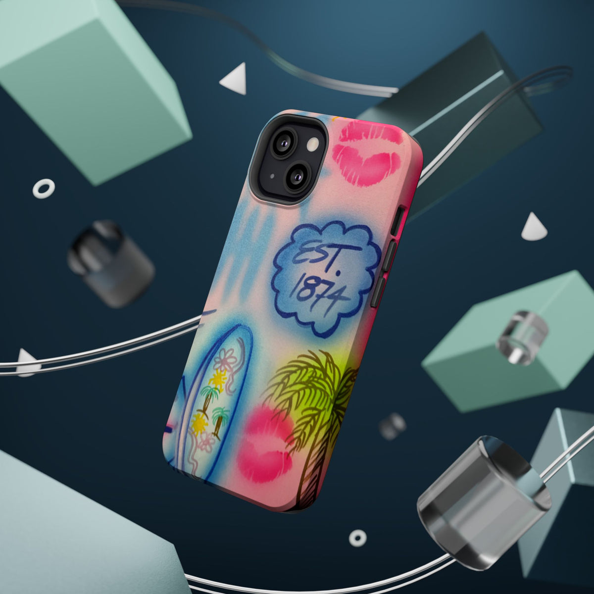 MagSafe "in the wave" airbrush iPhone case