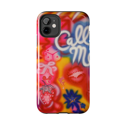 "CALL ME!" airbrush iPhone case