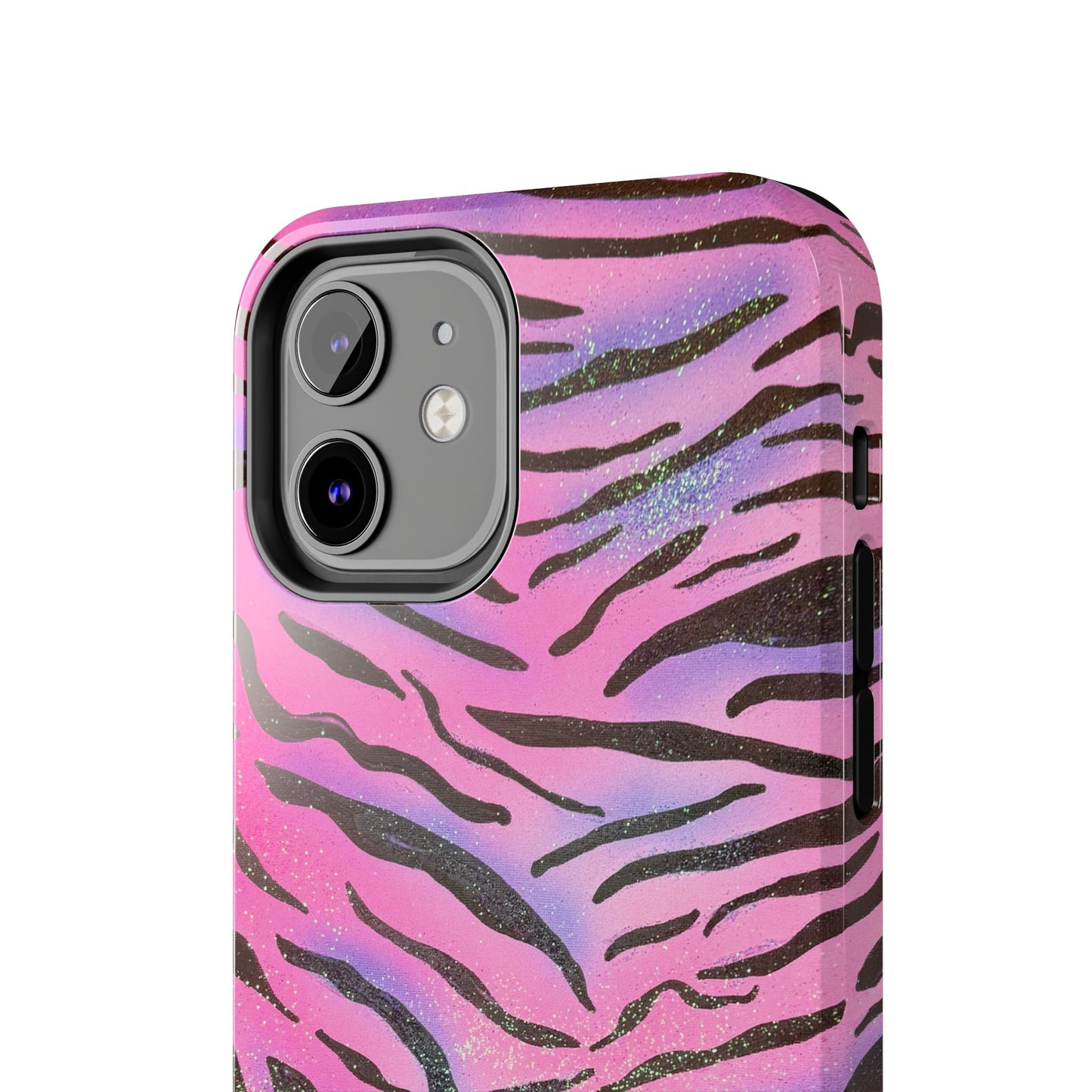 "glitter zebra" airbrush iPhone case