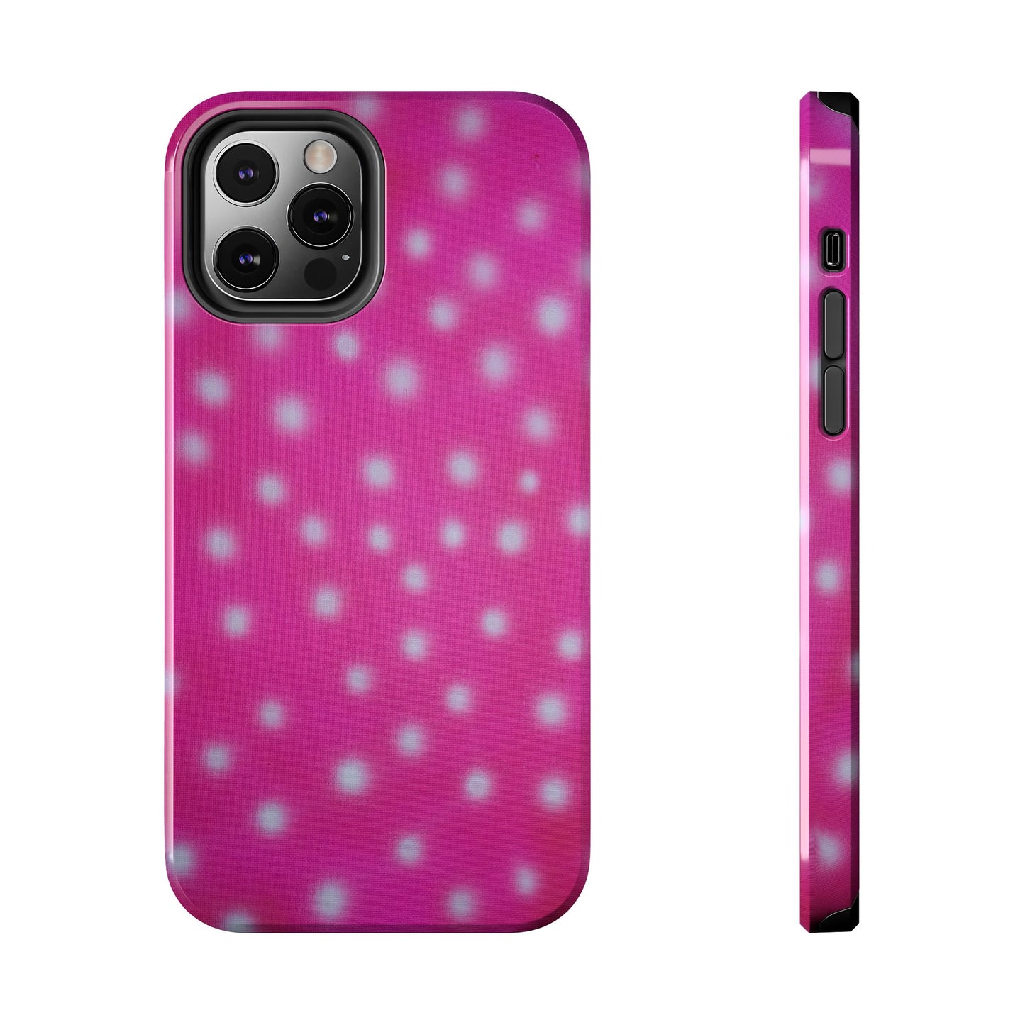 "bubblegum polka dot" airbrush iPhone case