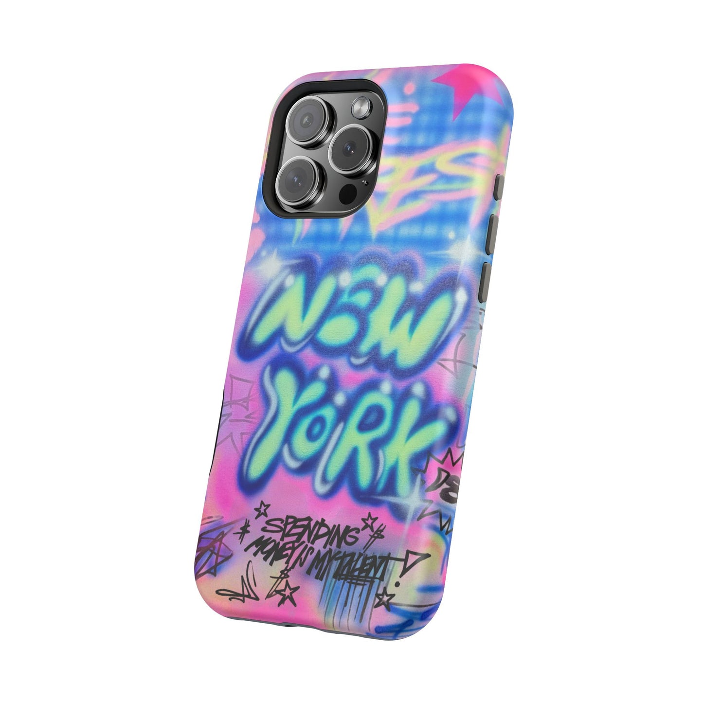 magsafe "spending $$ is my talent" airbrush iPhone case