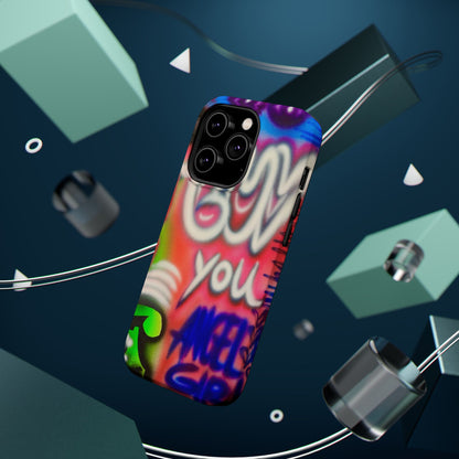 MagSafe "luv u angel girl" Airbrush iPhone Hülle