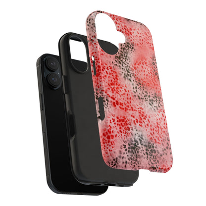 "red cheetah" airbrush iPhone case