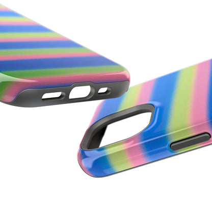 MagSafe "sherbet stripes" airbrush iPhone case