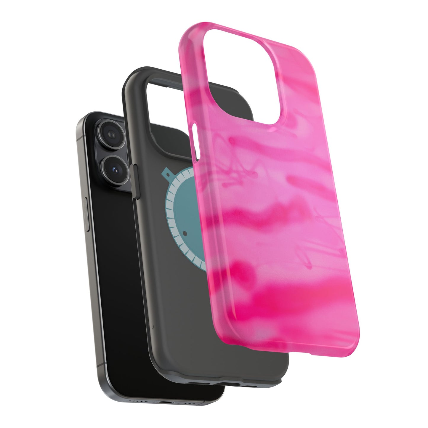 MagSafe "pink camo" airbrush iPhone case
