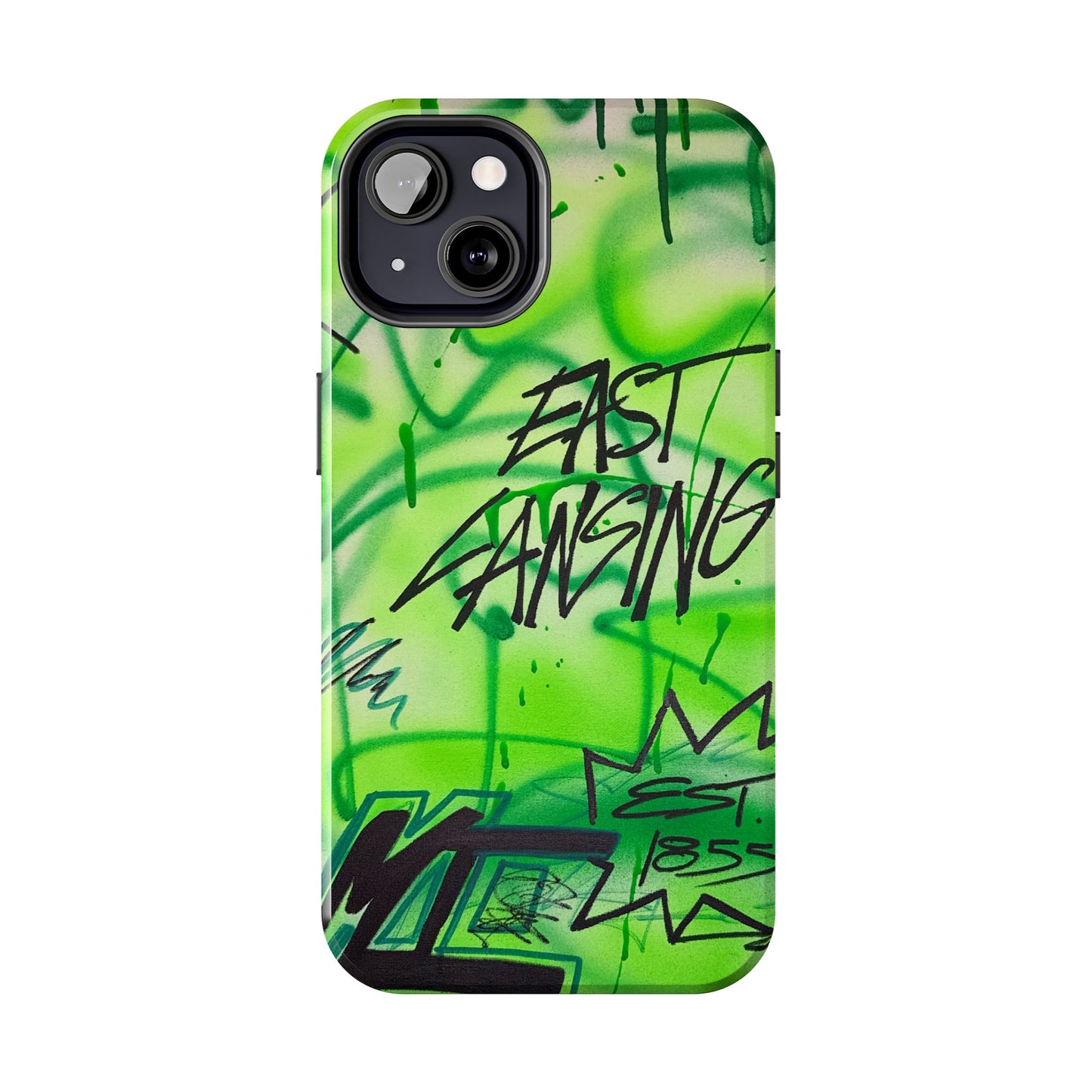 "east lansing, mi" airbrush iPhone case