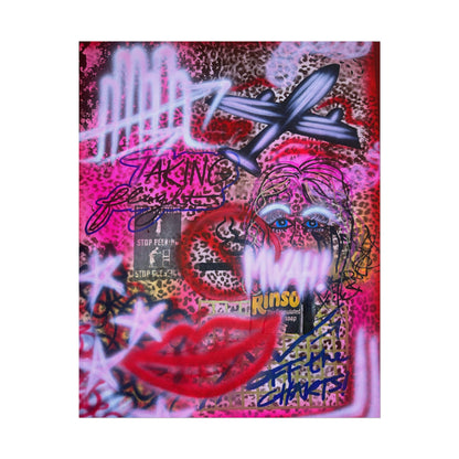 "taking flight" airbrush rolled print