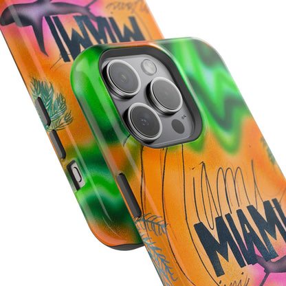 MagSafe "miami, fl" Airbrush iPhone Hülle