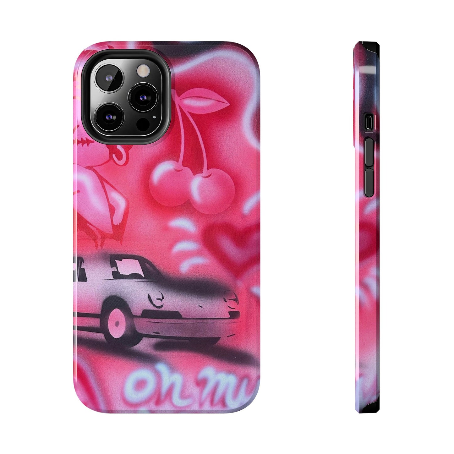 "on her way" airbrush iPhone case