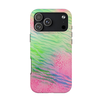 "teal cheetah" airbrush iPhone case