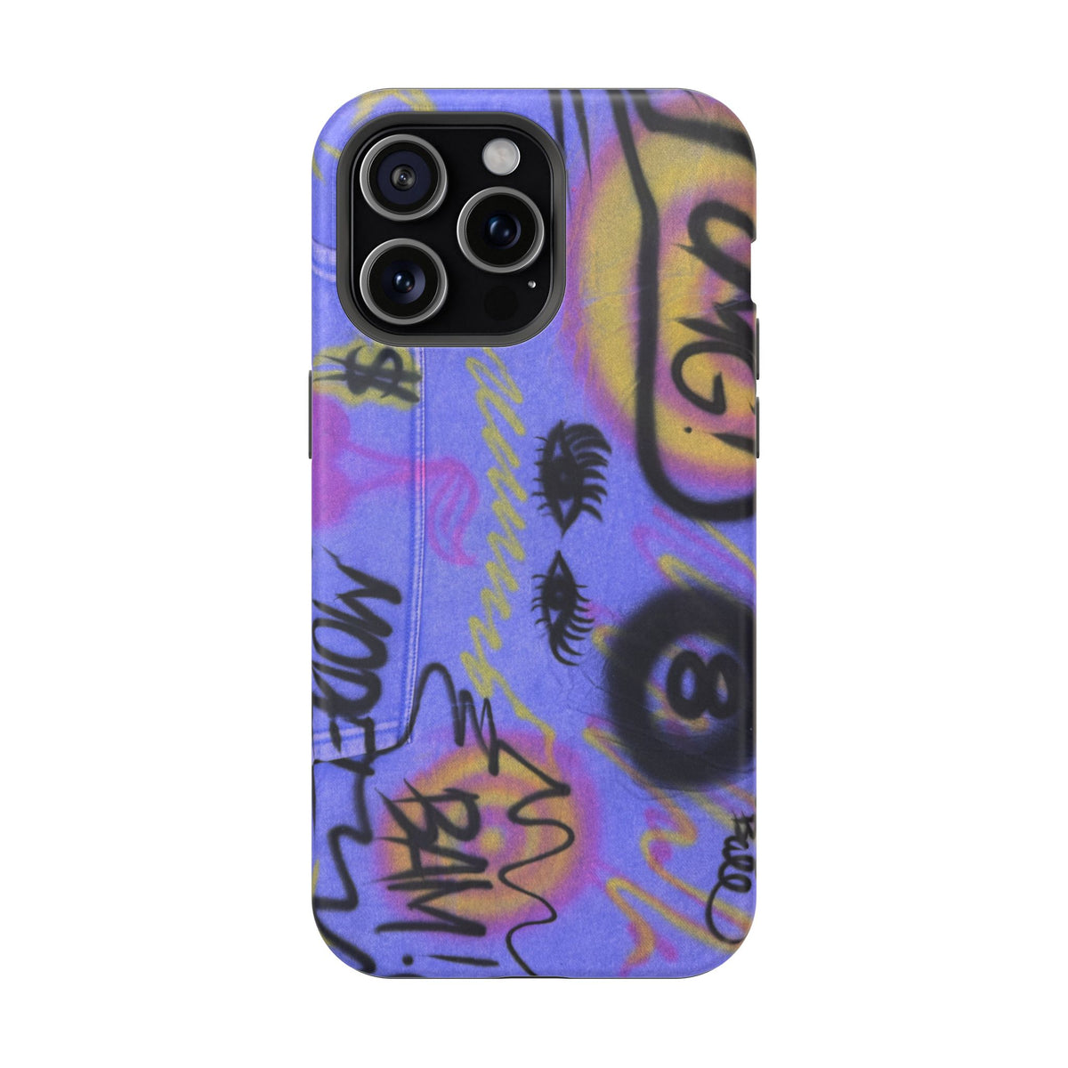 MagSafe "eye$ on lies" Airbrush iPhone Hülle