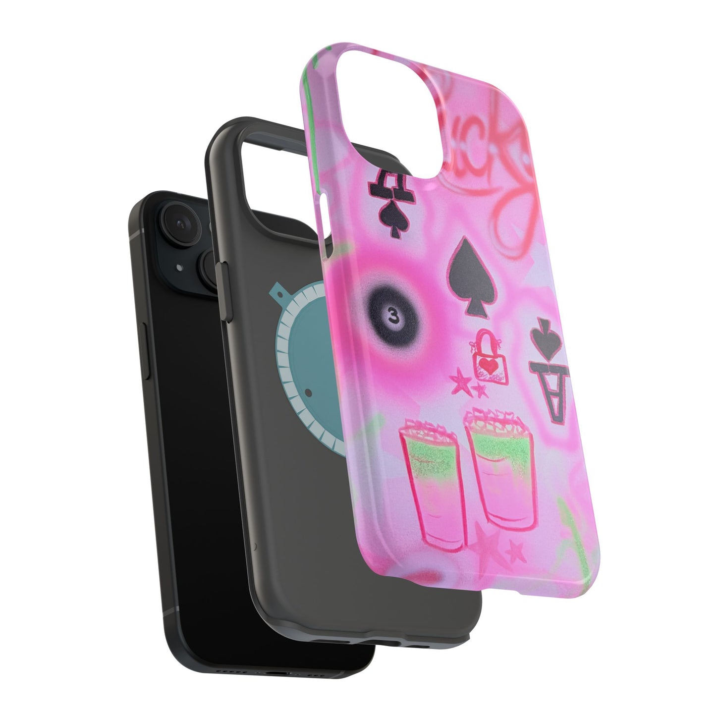 MagSafe "lucky ace" airbrush iPhone case