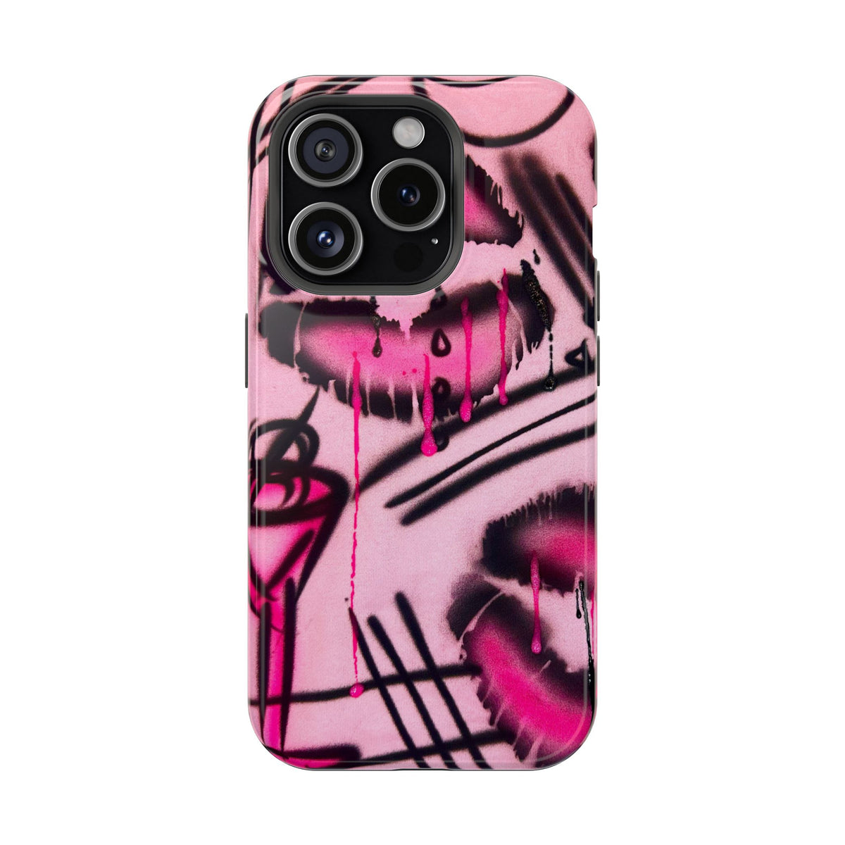 MagSafe "glossy pout" airbrush iPhone case