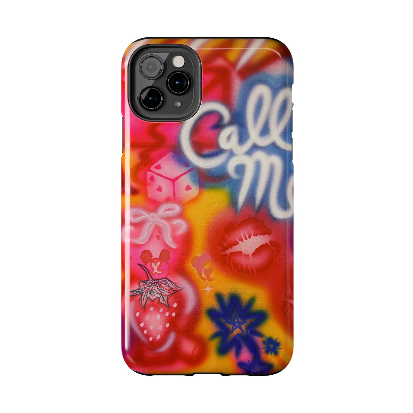 "CALL ME!" airbrush iPhone case