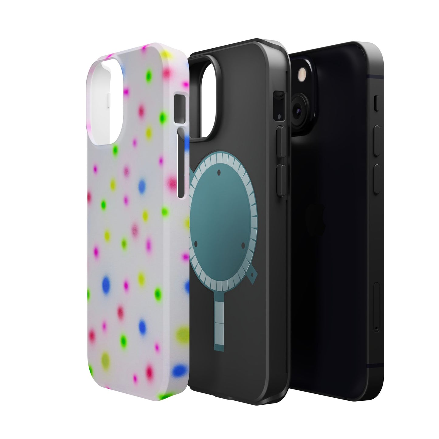 MagSafe "birthday cake polka dot" airbrush iPhone case