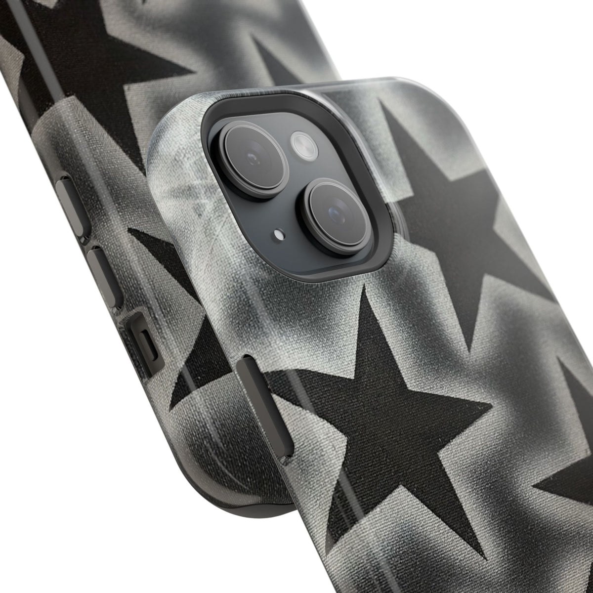 MagSafe "chrome stars" airbrush iPhone case