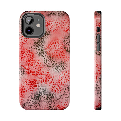 "red cheetah" airbrush iPhone case