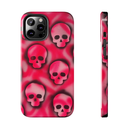 "pink skully" airbrush iPhone case