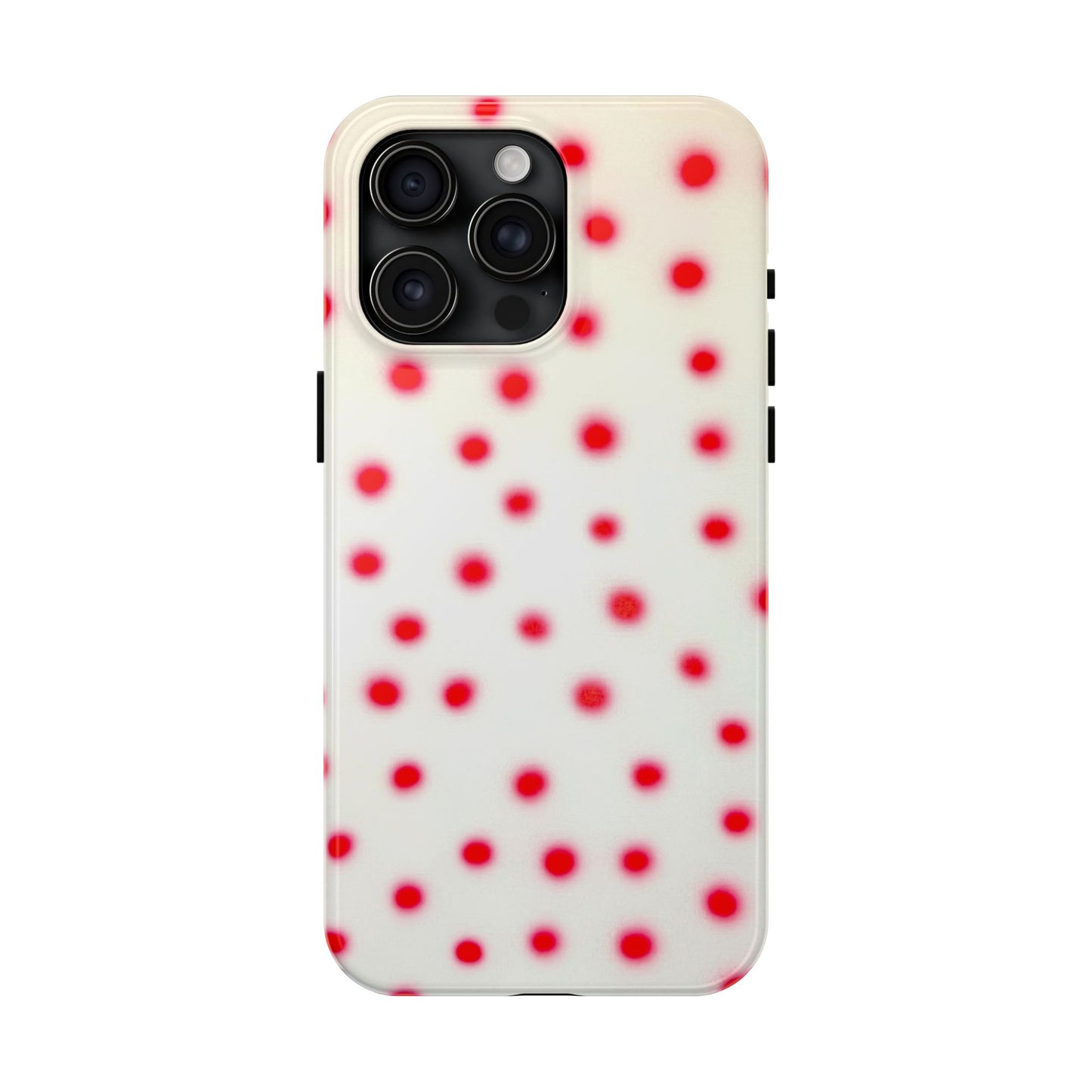 "vanilla cherry polka dot" airbrush iPhone case