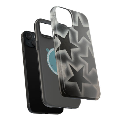 MagSafe "chrome stars" airbrush iPhone case