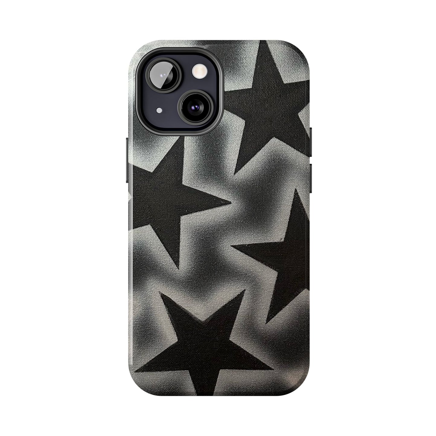 "chrome stars" airbrush iPhone case