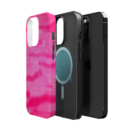 MagSafe "pink camo" airbrush iPhone case
