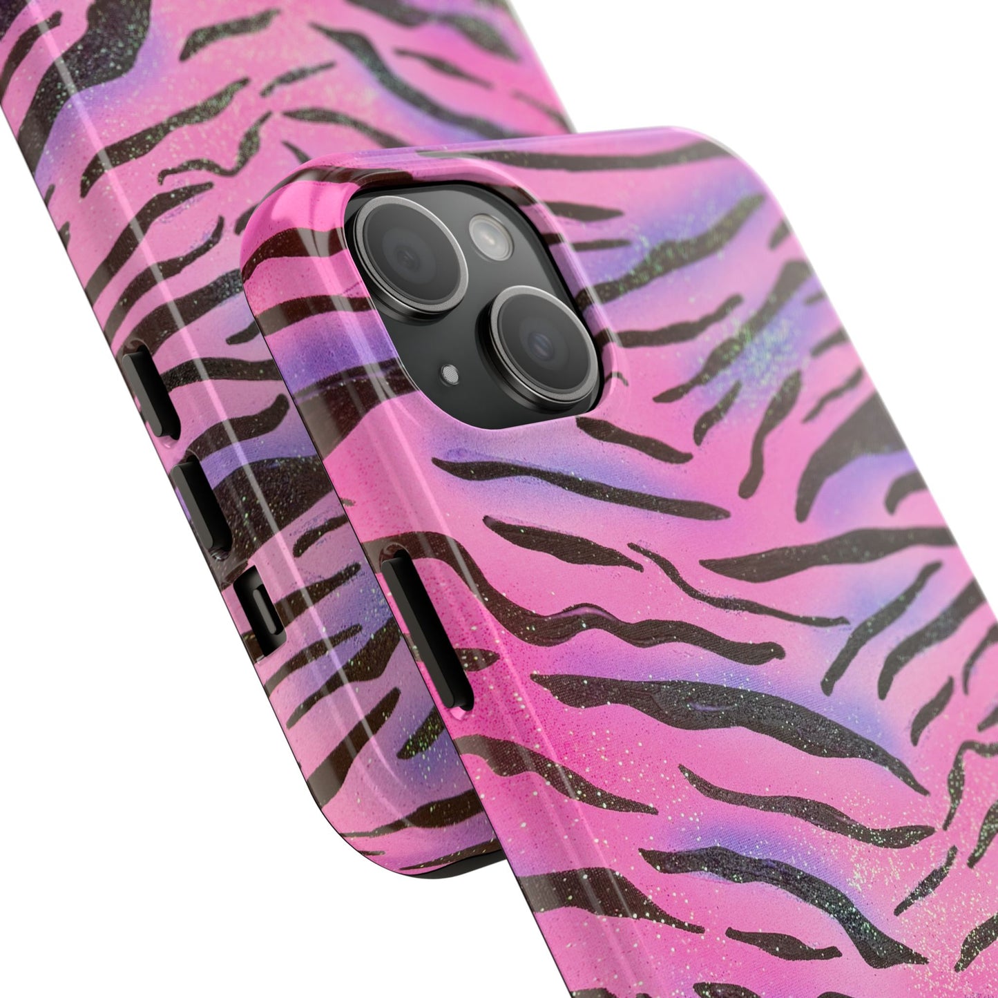 "glitter zebra" airbrush iPhone case