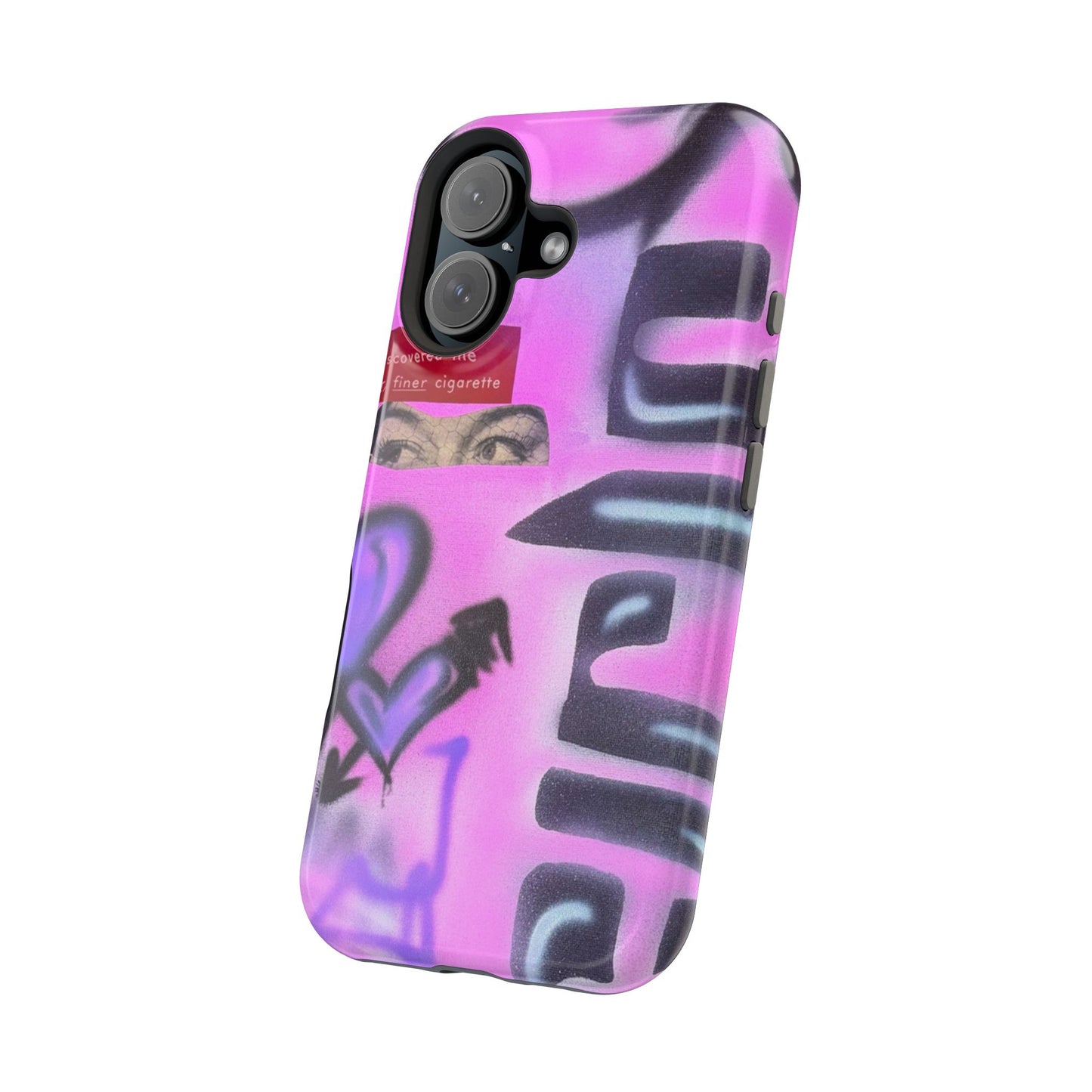 MagSafe "purple princess" airbrush iPhone case
