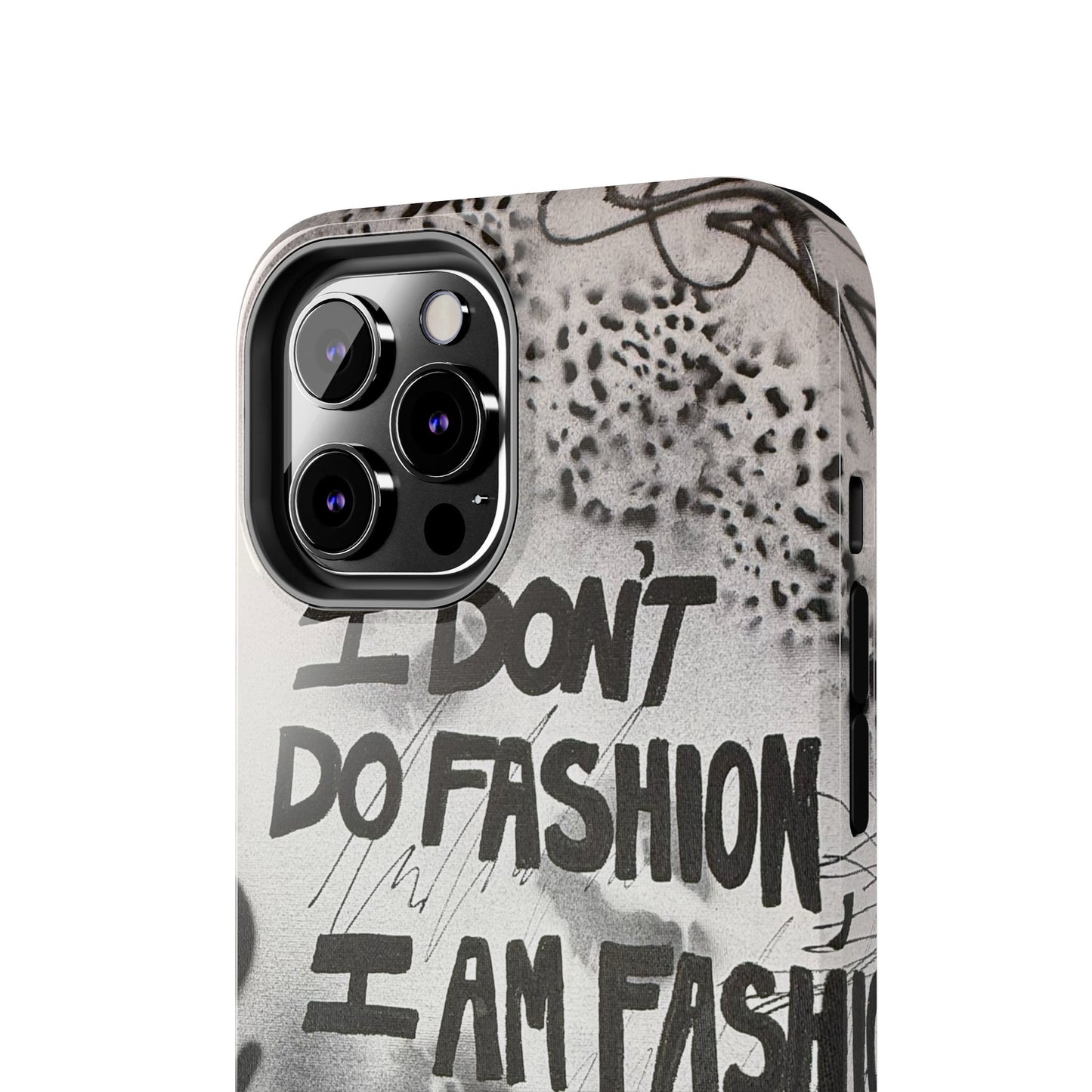 "i am fashion" airbrush iPhone case