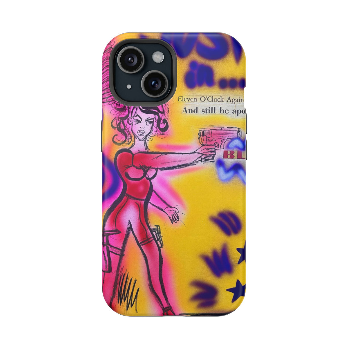 MagSafe "spiraling thoughts" airbrush iPhone case