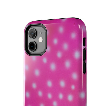 "bubblegum polka dot" airbrush iPhone case