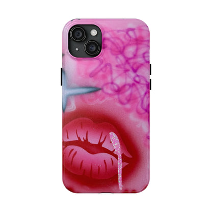 "glitter aura" airbrush iPhone case