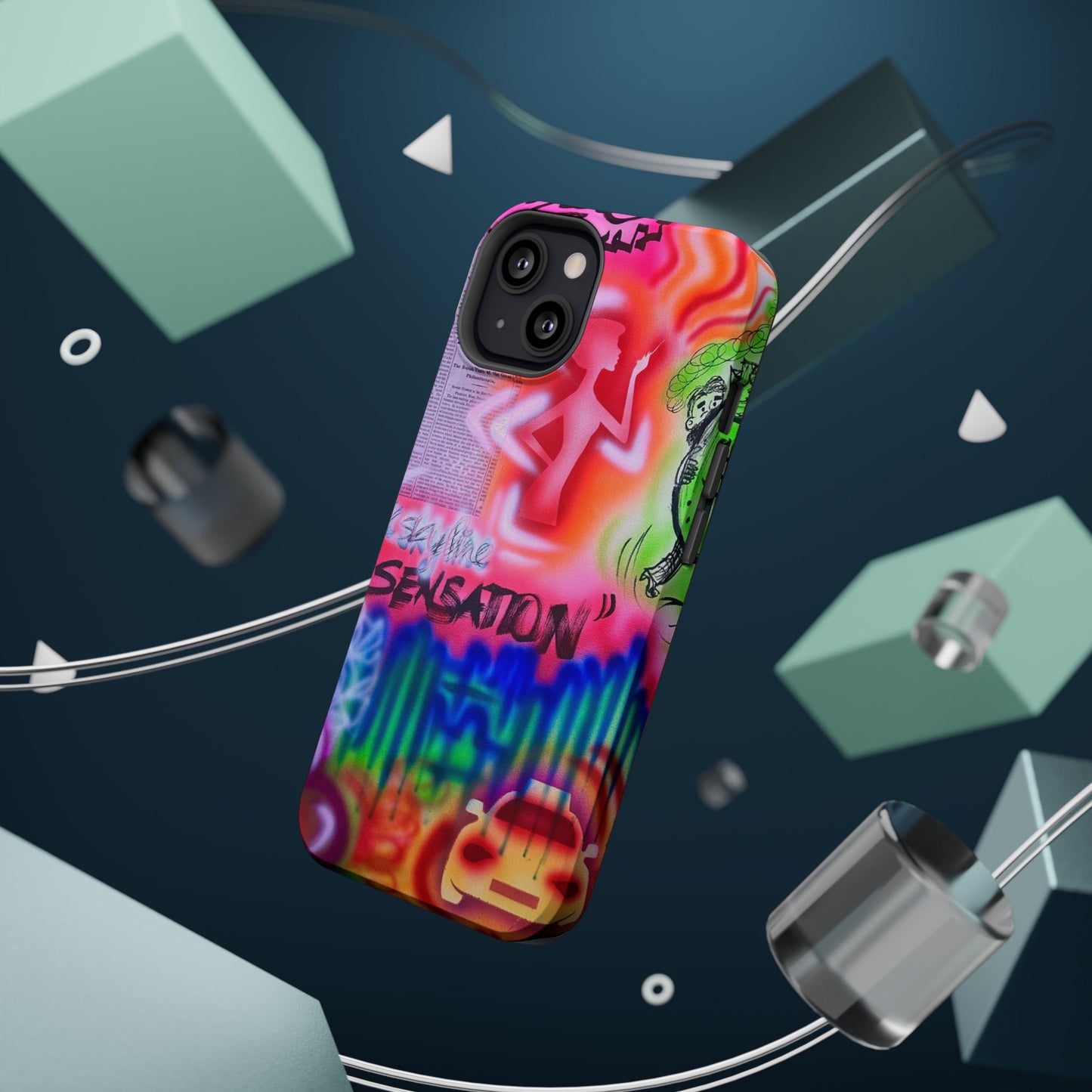 MagSafe "skyline sensation" airbrush iPhone case