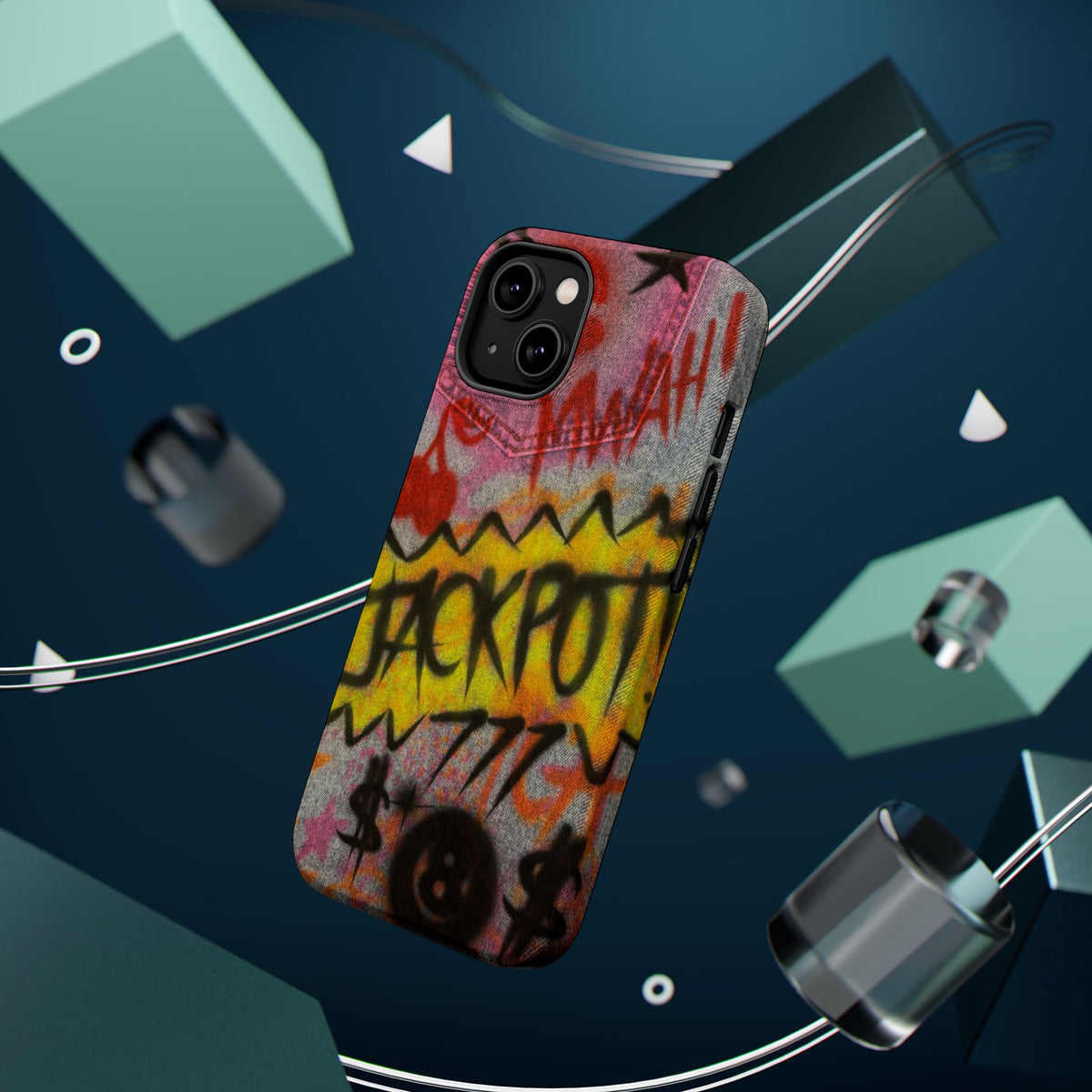 MagSafe "JACKPOT!" airbrush iPhone case